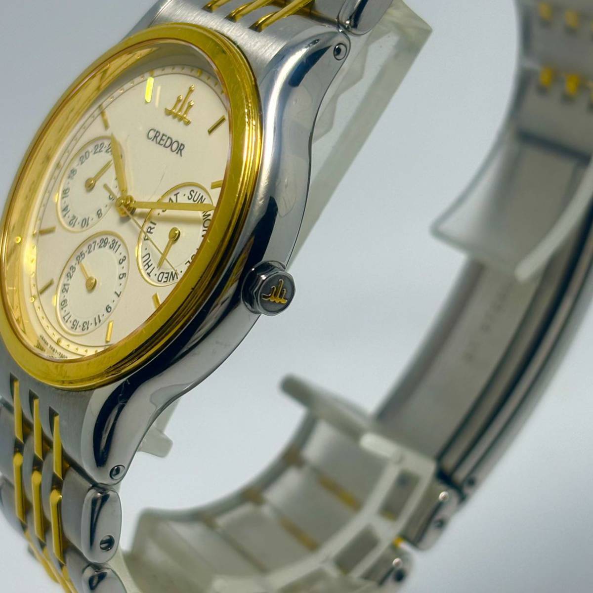 SEIKO セイコー CREDOR クレドール YGコンビ 7F87-7000 18KT クロノ 