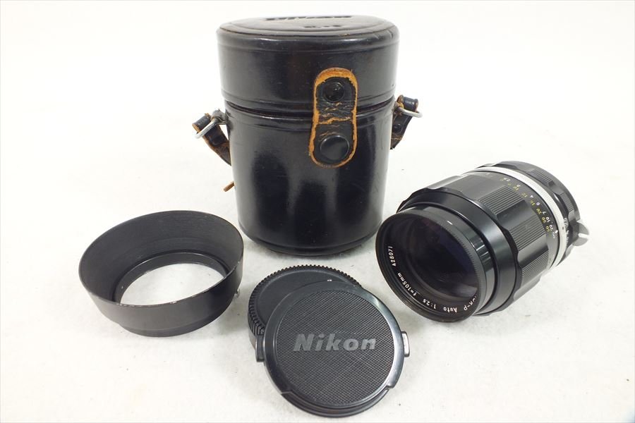 □ Nikon ニコン レンズ NIKKOR-P 2.5 105mm ハードケース付き 中古 現状品 231006B5096