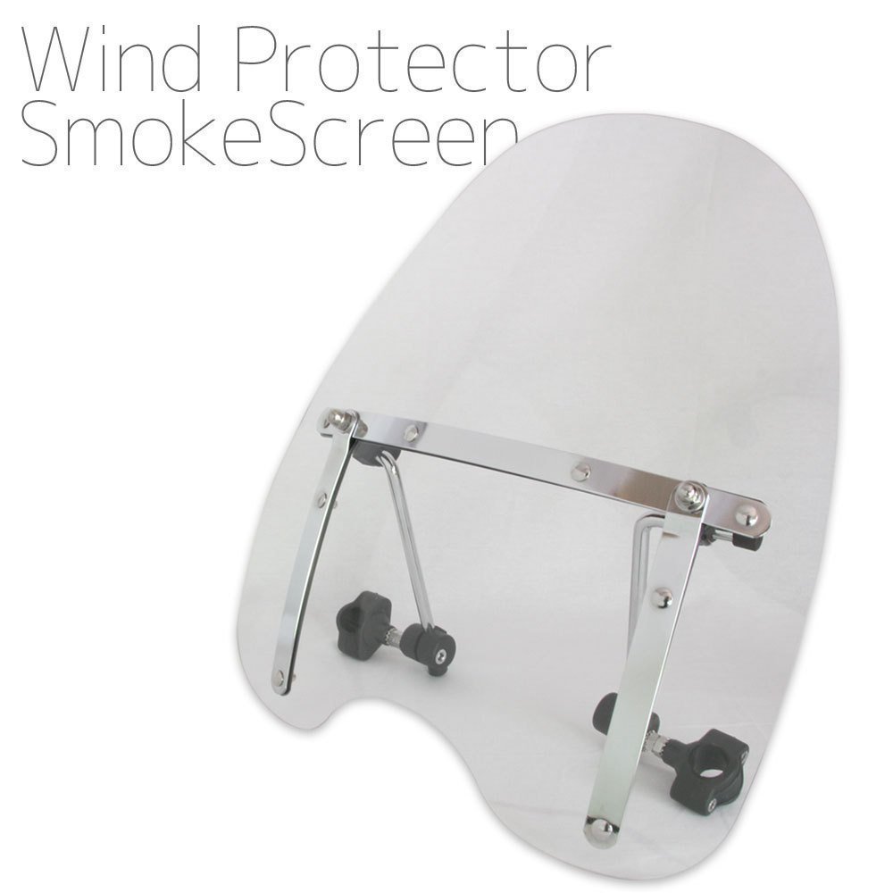 ウインドプロテクター ウインドシールド スクリーン クリア ハンドル径22.2mm～25.4mm対応 ハーレーダビッドソン FX FXDL ダイナ