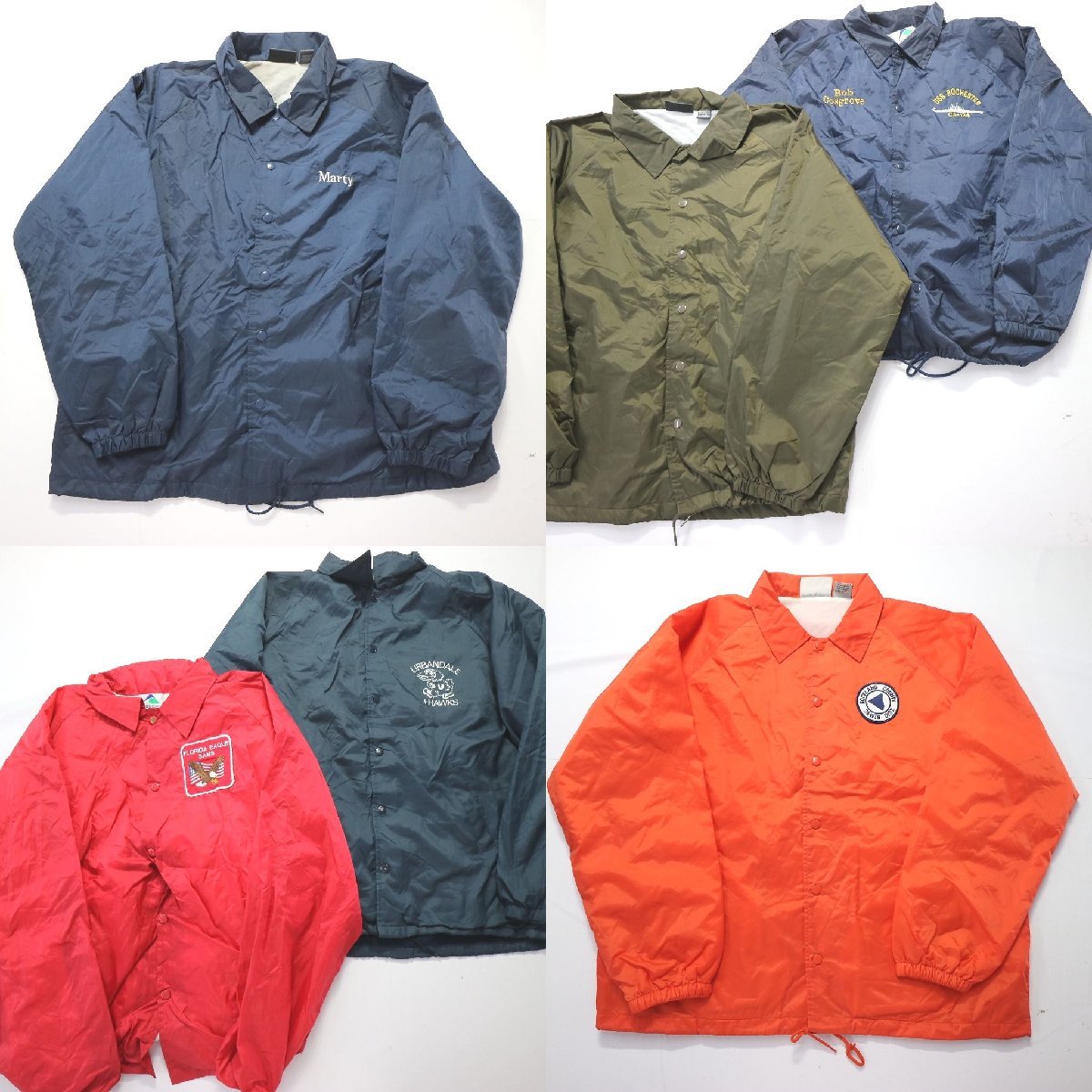 ◎コーチジャケット set カラー系 オレンジ 他 (メンズXL) 6枚セット