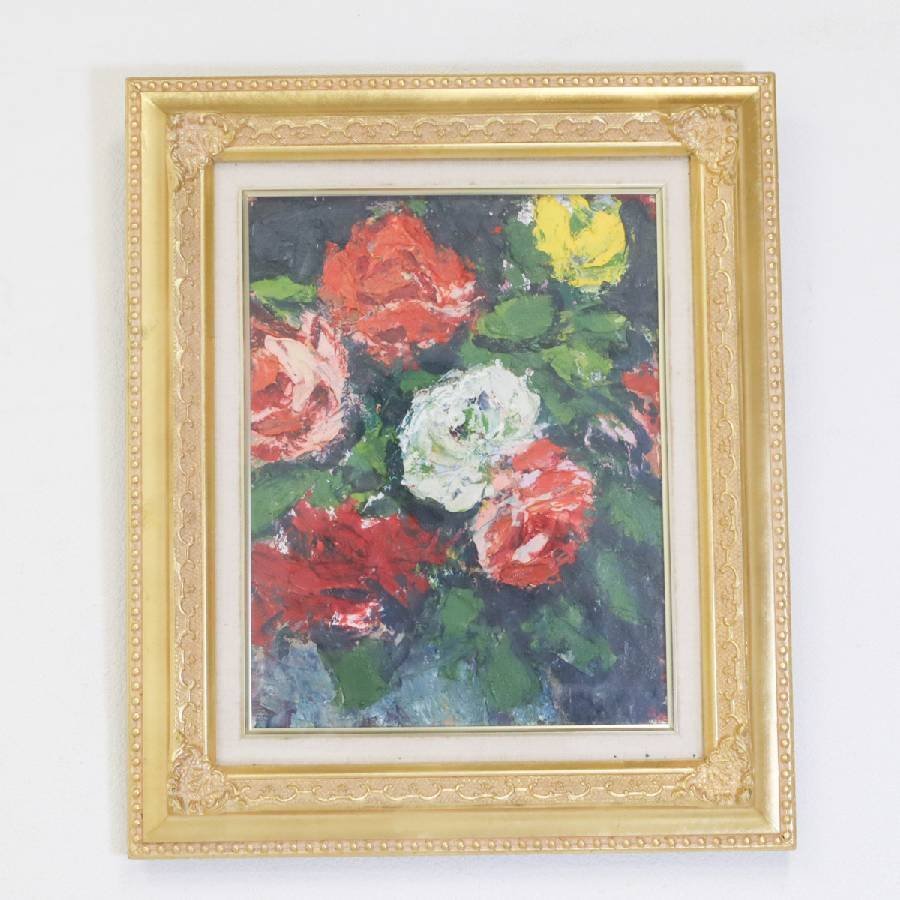 F6号油彩画（額縁なし)No.56 肉筆絵画 油絵 油彩画 洋画 木枠