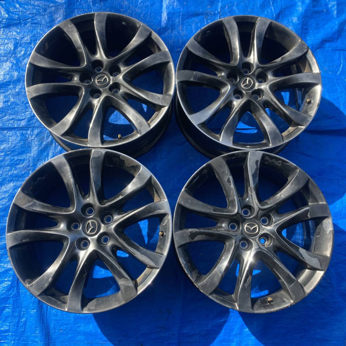 じょう出品 W2426J5K] マツダ アテンザ(GJ系) 純正アルミホイール 19×7.5J+45 19