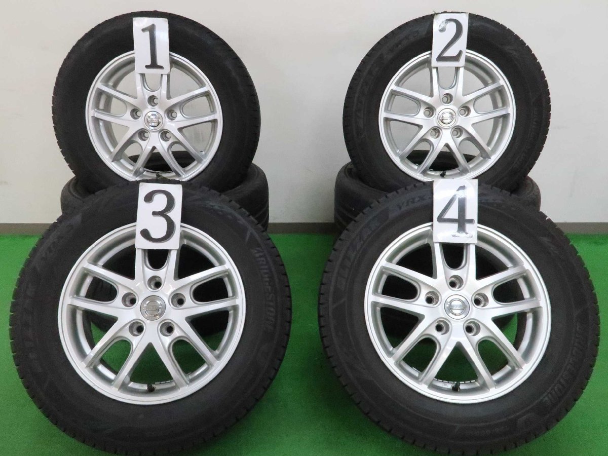 4本 ニッサン 純正 15インチ ホイール 5.5J+45 5H 114.3 スタッドレス 