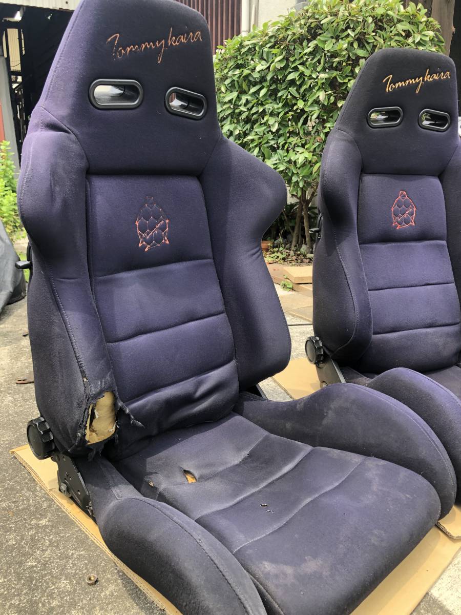 超貴重なレアものです　トミーカイラ　シート　セミバケット　ジャンク扱い　　★送料無料★ RECARO トミーカイラ レカロ トミーカイラモデル 底止め(本体 ブリッドのスーパーセミバケットシートのフラッグシップモデル
