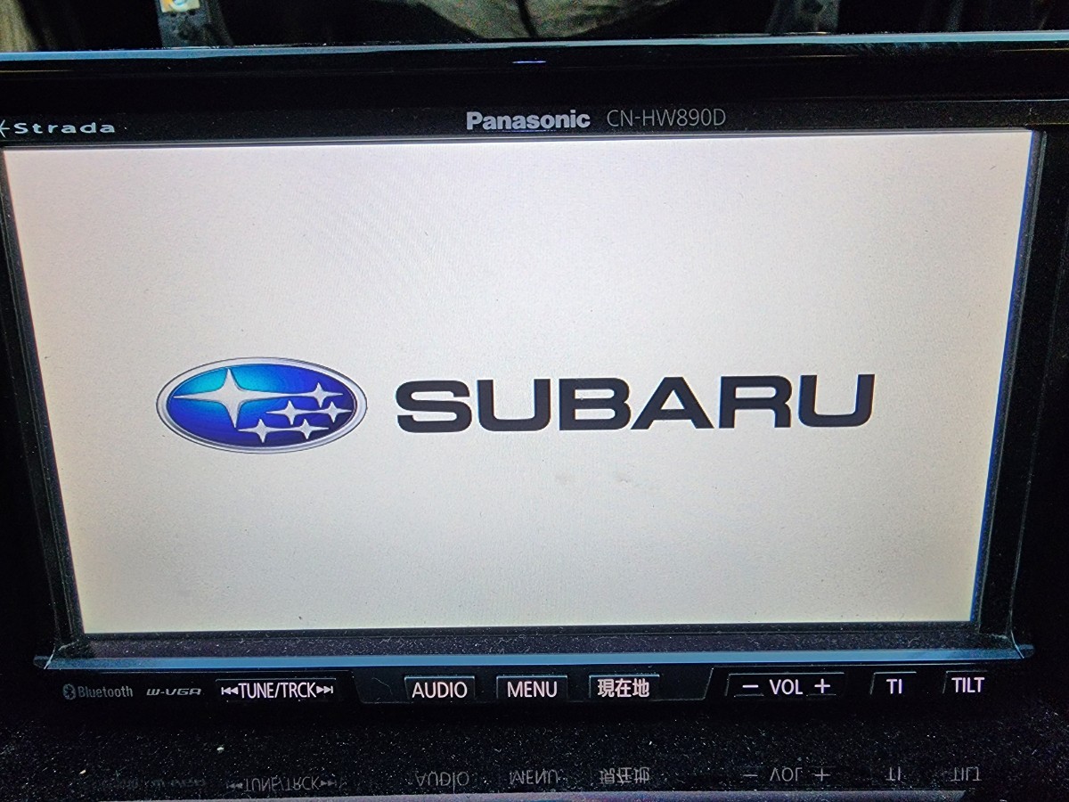 動作OK☆SUBARU純正オプション CN-HW890DFA パナソニックストラーダ