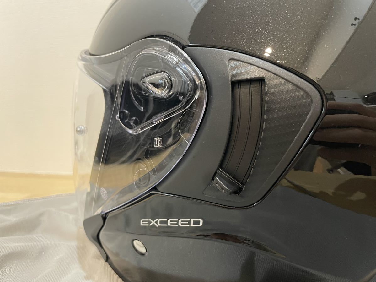 KABUTO ジェットヘルメット EXCEED エクシード　ブラックメタリック OGK オープンフェイス XL_3
