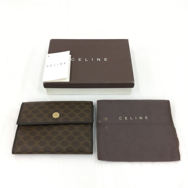 Celine CELINE セリーヌ マカダム 財布 箱付き【BJAY6098】 セリーヌ