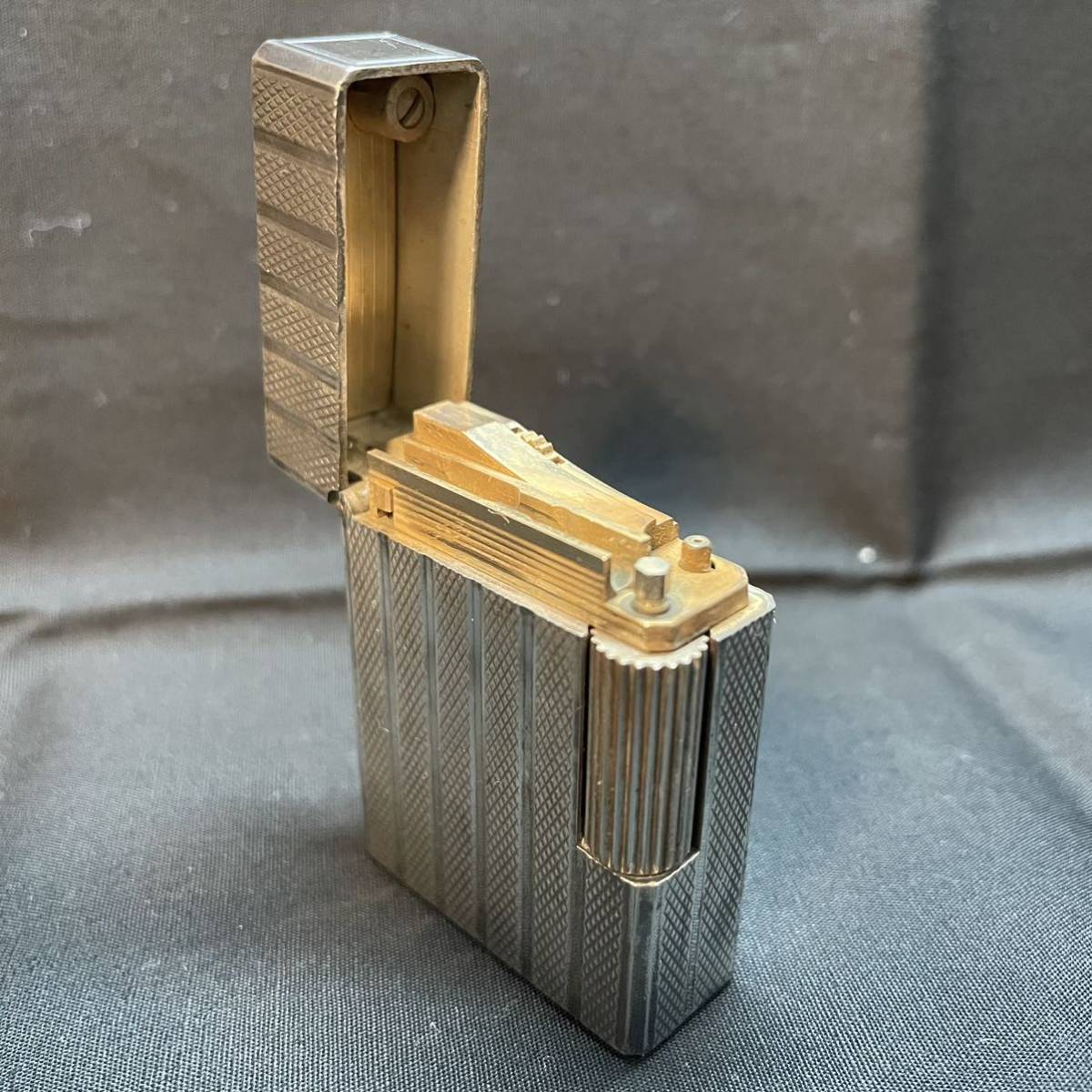 デュポン ガスライター ジャンク シルバー Dupont 1円スタート 