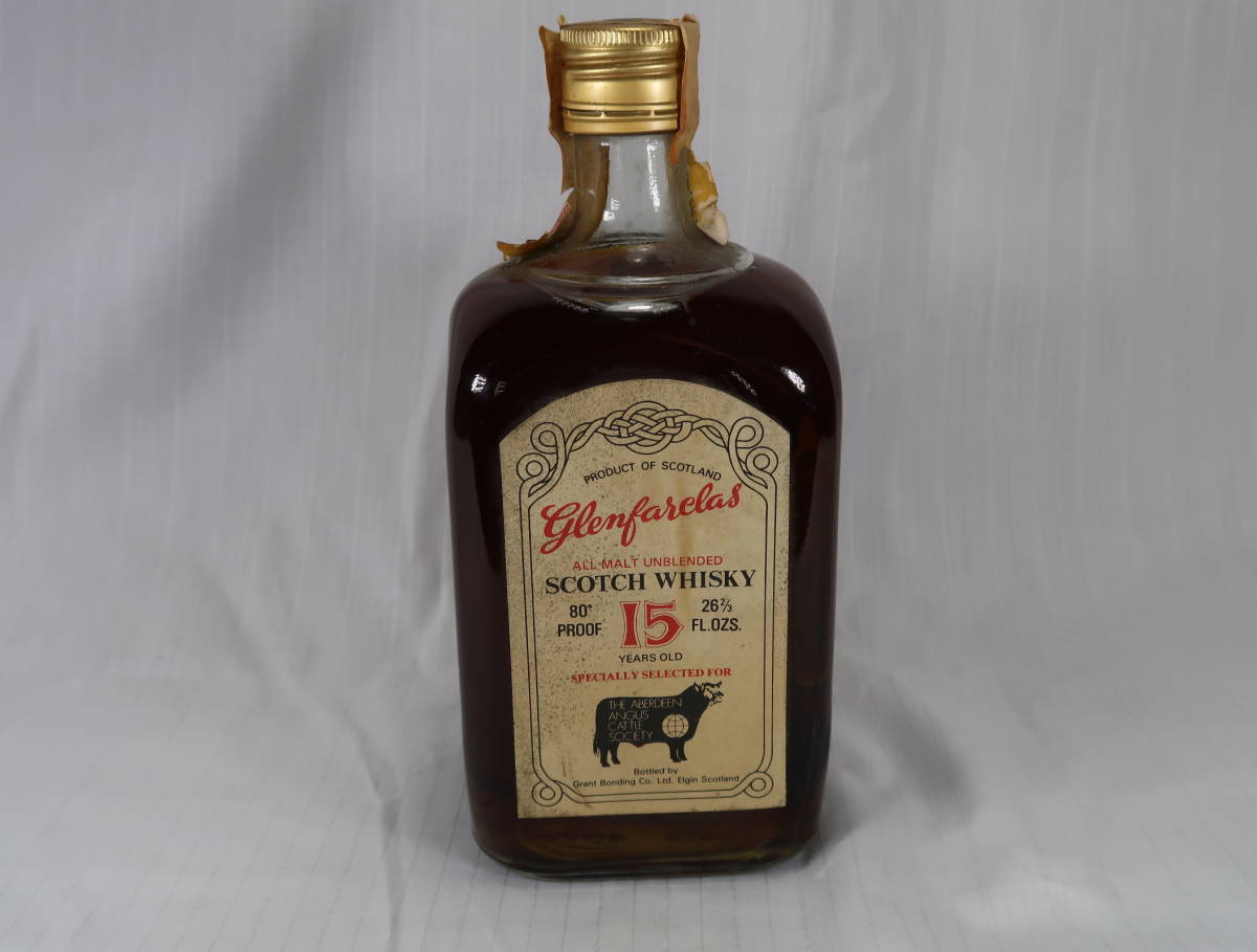グレンファークラス 15年 容量 アルコール度数40％ 1980年代壜詰　GLENFARCLAS 25years old 75cl 43% bot.1980s speyside
