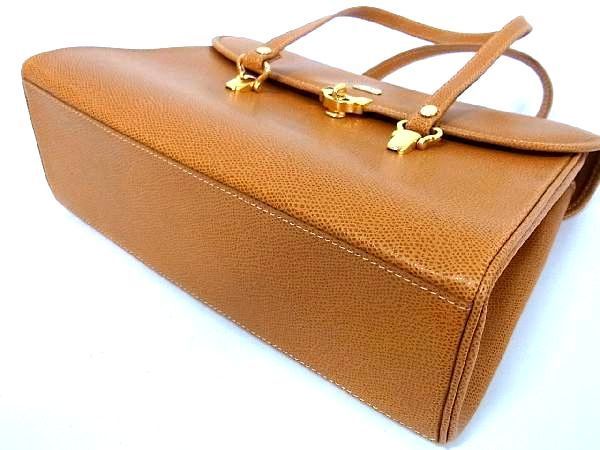 1円 □極美品□ MORABITO モラビト レザー ターンロック ハンドバッグ