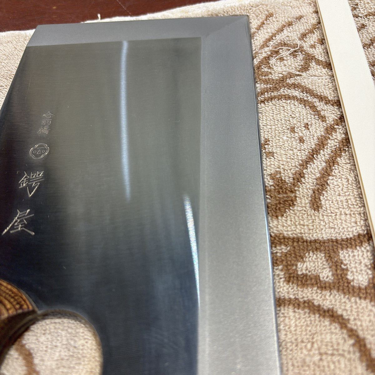 蕎麦包丁 合羽橋 鍔屋 刃長約27cm 蕎麦包丁 合羽橋 鍔屋 刃長約27cm