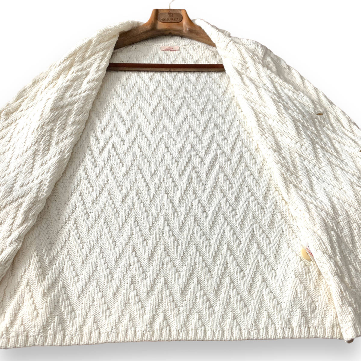 A15 美品 人気のニットJK！Mぐらい『アルテア Altea』細かい 編込 