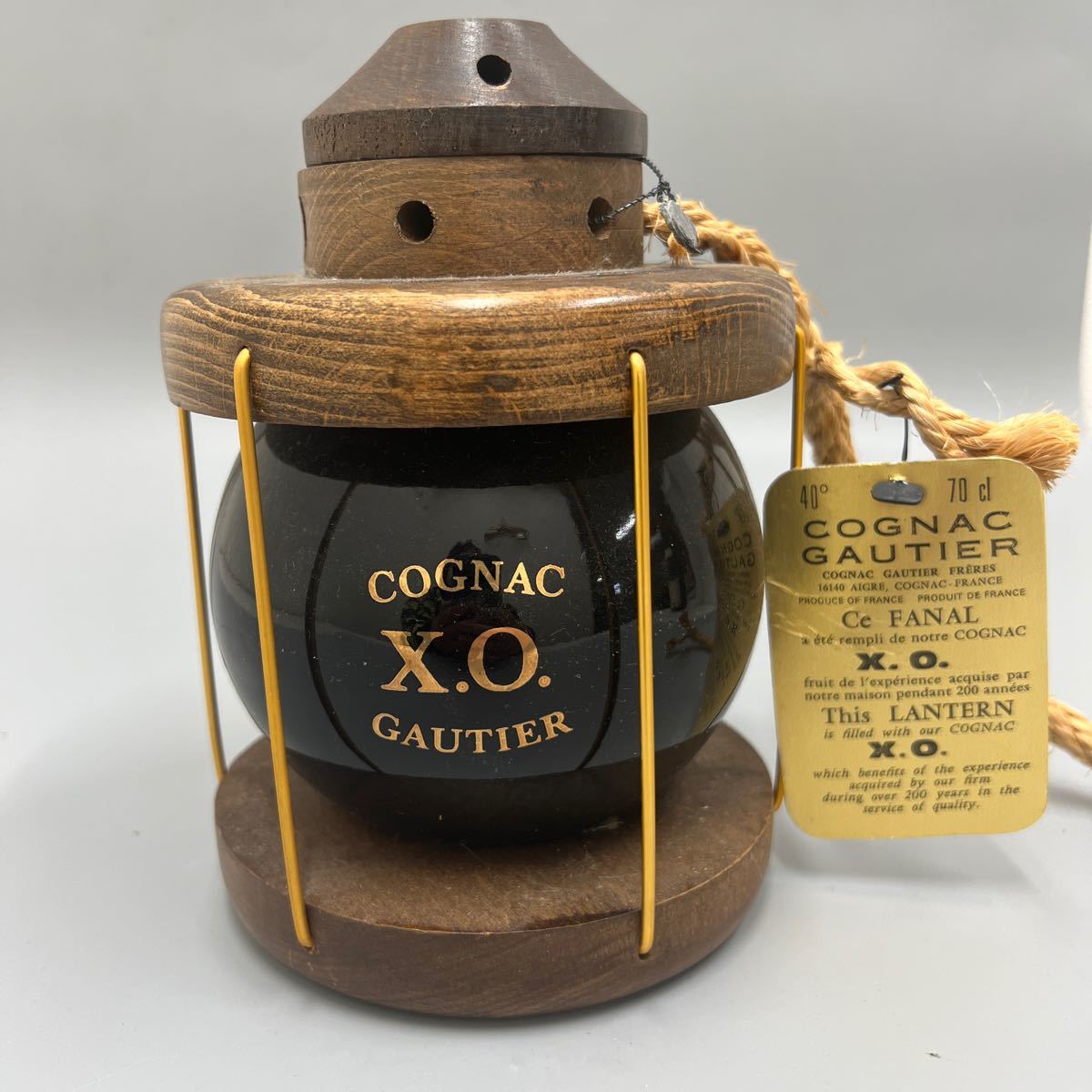 飲料 ◇注目! ゴーティエ XO ランタン型ボトル 700ml 40% コニャック