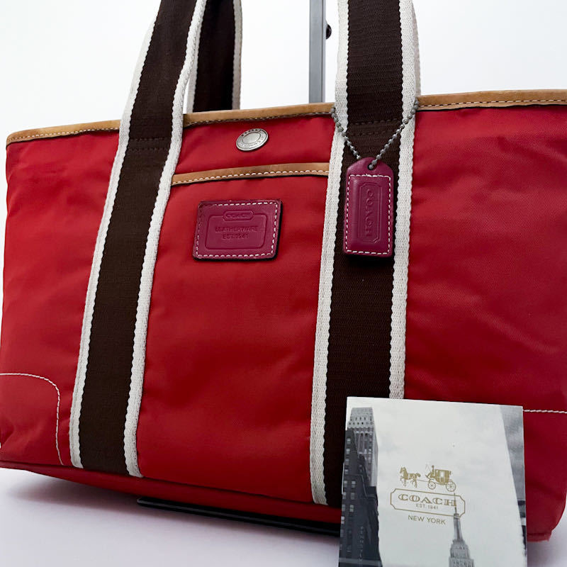1円【入手困難品□希少カラー】COACH コーチ キャンバス 希少色 ロゴ 