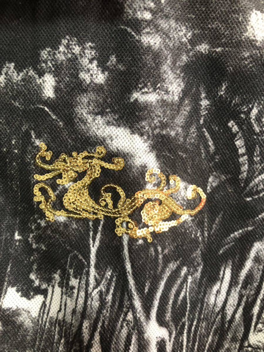 ダンスウィズドラゴン☆半袖ポロシャツ☆ドラゴンのスパンコール☆サイズ４_3