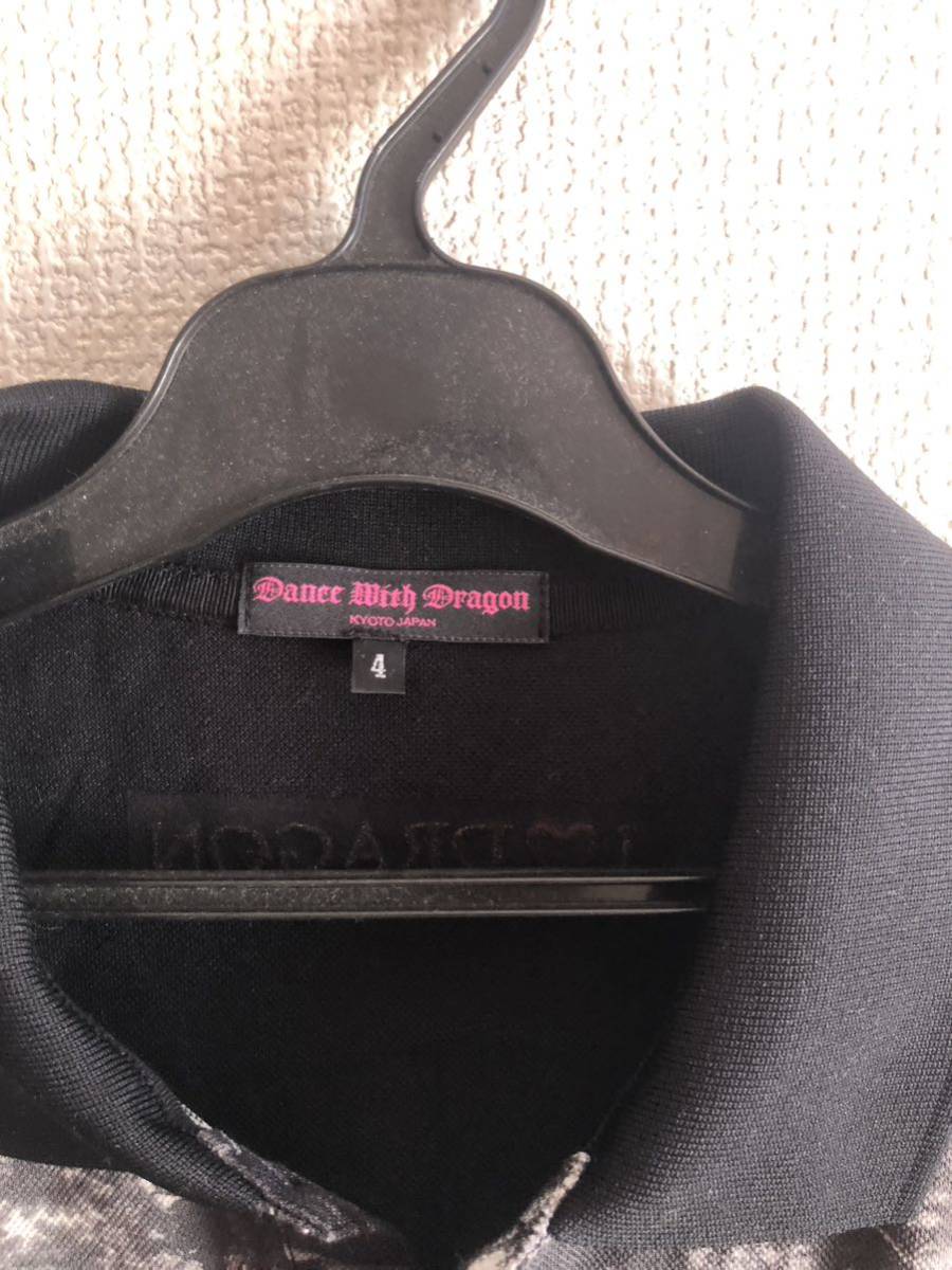 ダンスウィズドラゴン☆半袖ポロシャツ☆ドラゴンのスパンコール☆サイズ４_5