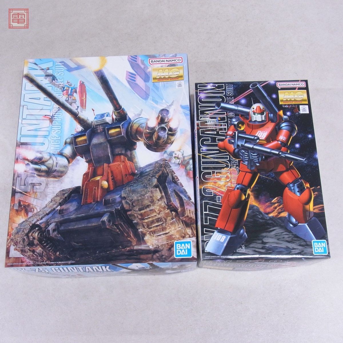 組立済 バンダイ MG 1/100 RX-75 ガンタンク/RX-77-2 ガンキャノン 計2