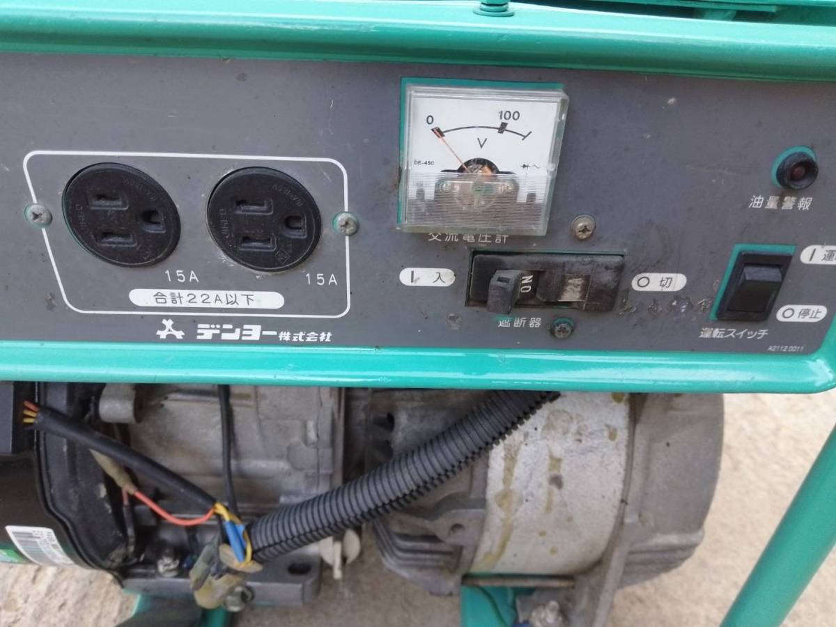 デンヨー発電機 ニューパワー 2600U2 2.6kVA 100V 60Hz ロビンOHC 
