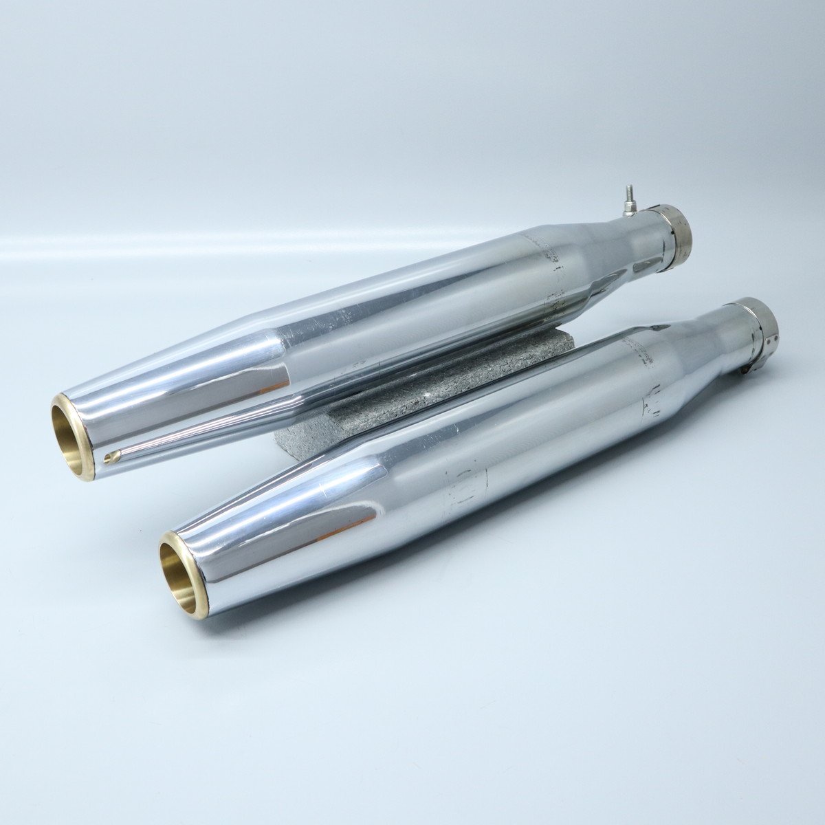 ハーレー FXDL1580 ダイナ ローライダー 外し モーターステージ ブラス76 スーパーブラス マフラー サイレンサー 231018BD0109