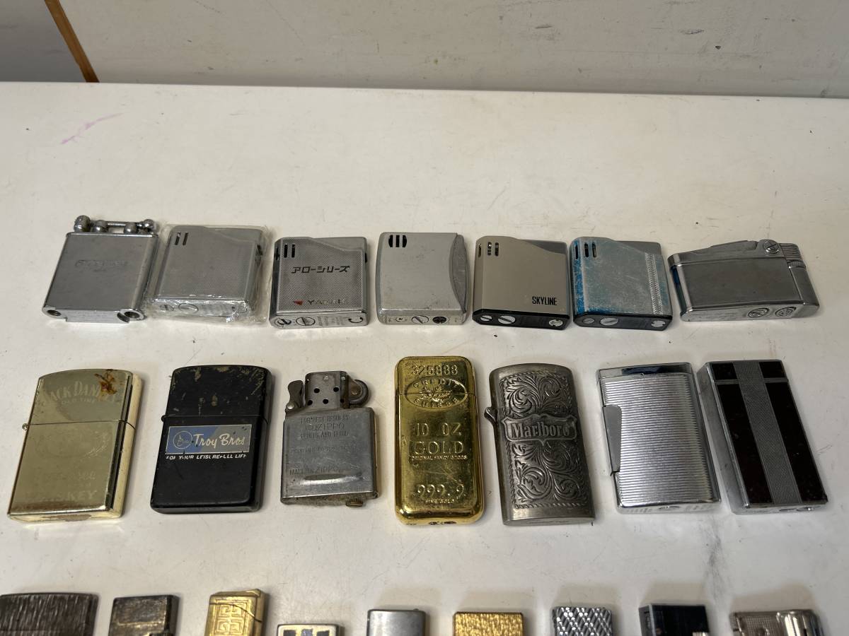 ★ガスライター オイルライター まとめ売り ジッポー ダンヒル ゴールドカラー GYVENCHY MARLBORO MARUMAN 他 ジャンク オイルライター ジッポー ZIPPO