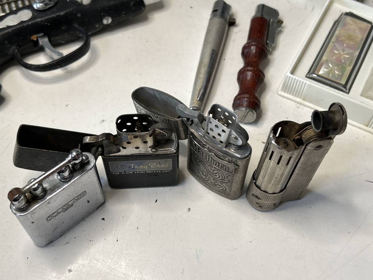★ガスライター オイルライター まとめ売り ジッポー ダンヒル ゴールドカラー GYVENCHY MARLBORO MARUMAN 他 ジャンク オイルライター ジッポー ZIPPO
