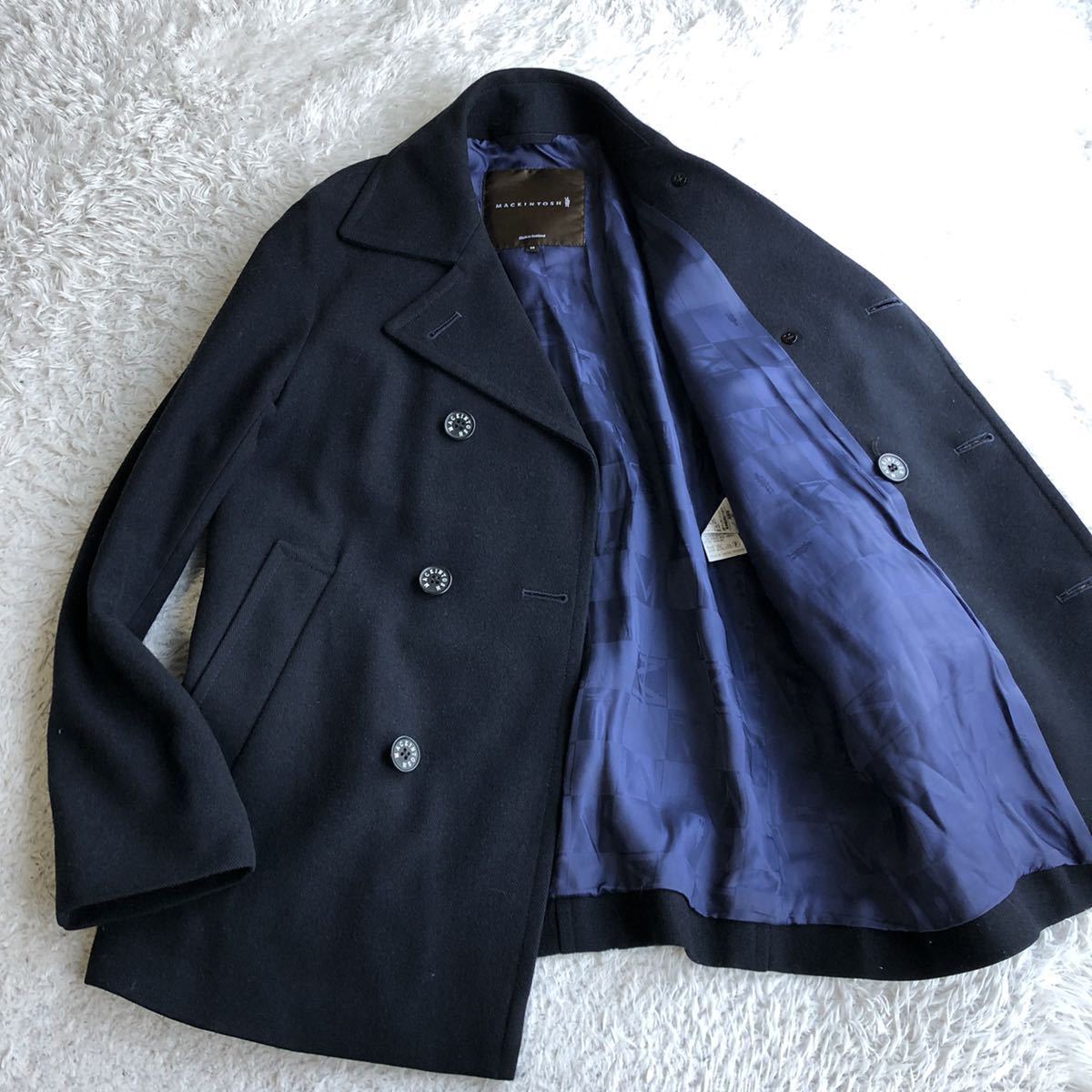 新品同様✨ マッキントッシュ ピーコート ネイビー ウール 40 楽天市場