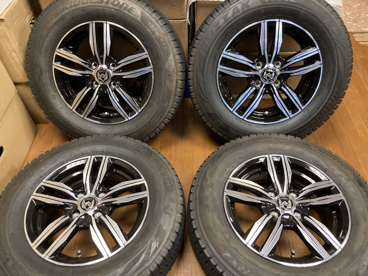 ◆格安START◆Weds ライツレー DS 14インチ◆5.5J+48 4H100◆ブリザック VRX2 185/70R14 2017年製造◆フリード カローラフィールダー等