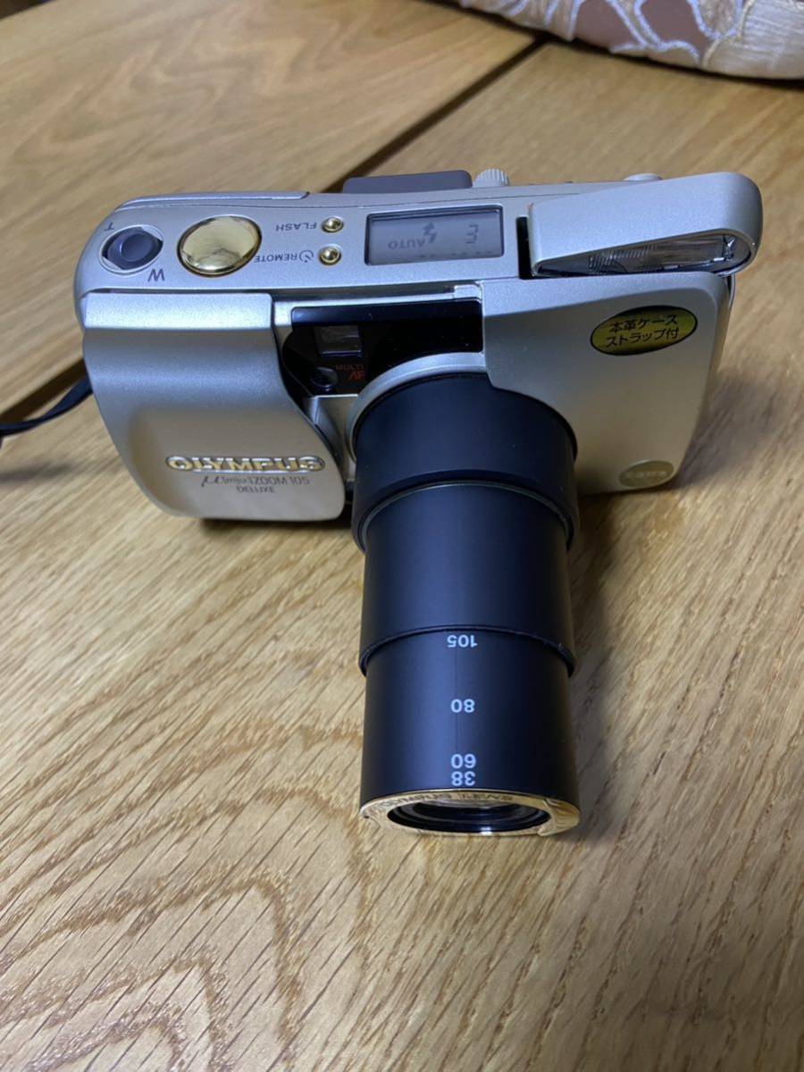☆シャッターOK OLYMPUS μ [mju:] ZOOM 105 DELUXE コンパクトカメラ