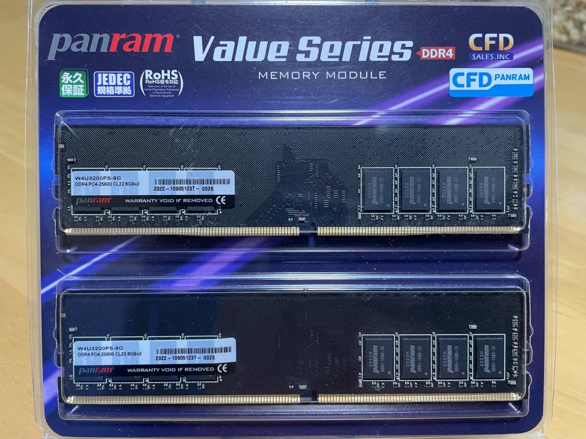 Panram Value Series DDR4 16GB ×2 CFD 品 panram Value Series DDR4
