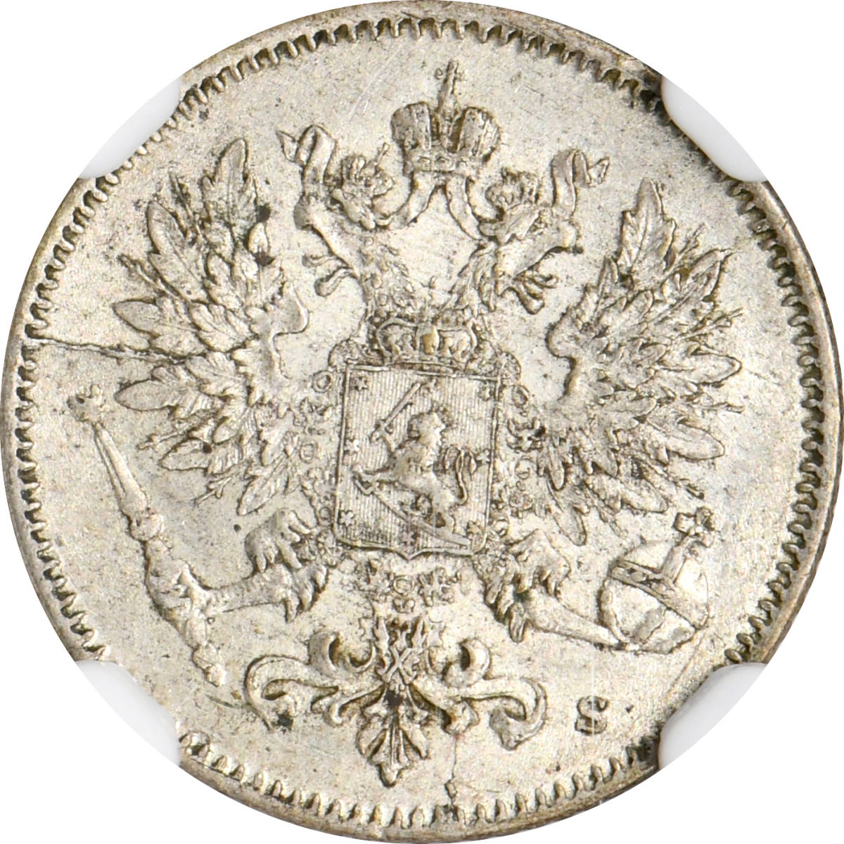 1円〜1917S フィンランド 25P銀貨 NGC MS64 未使用+ 世界コイン 古銭 貨幣 硬貨 銀貨 金貨 銅貨 NGC Silver ロシア帝国領フィンランド