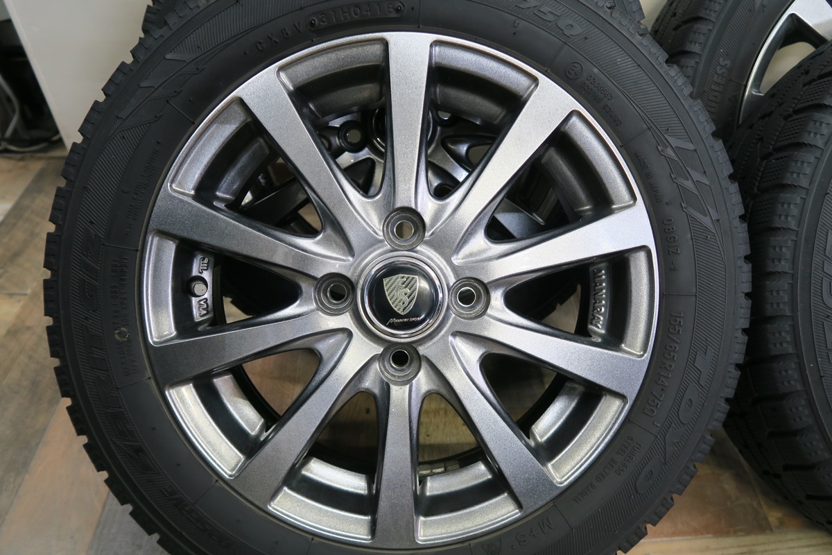 ☆軽カー☆マナレイ☆GARIT GIZ 155/65R14☆美品！☆管理3035 【公式通販】