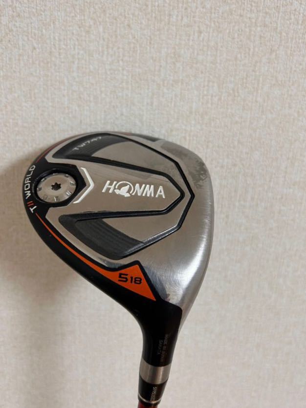 本間ゴルフ　ホンマ　ツアーワールド TW747 フェアウェイウッド 5番　右用 カーボン　18度　フレックスS 