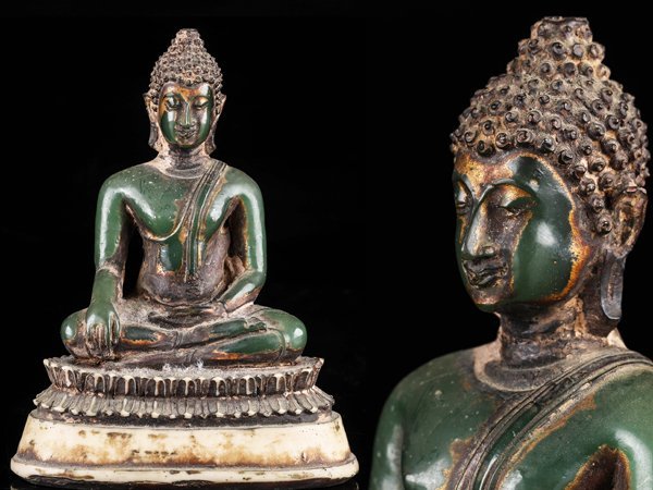 中国古玩 唐物 仏教美術 古銅造 鍍金 仏像 豆仏 時代物 極上品 初 中国古玩 唐物 仏教美術 古銅造 鍍金 仏像 豆仏 時代物 極上品 初