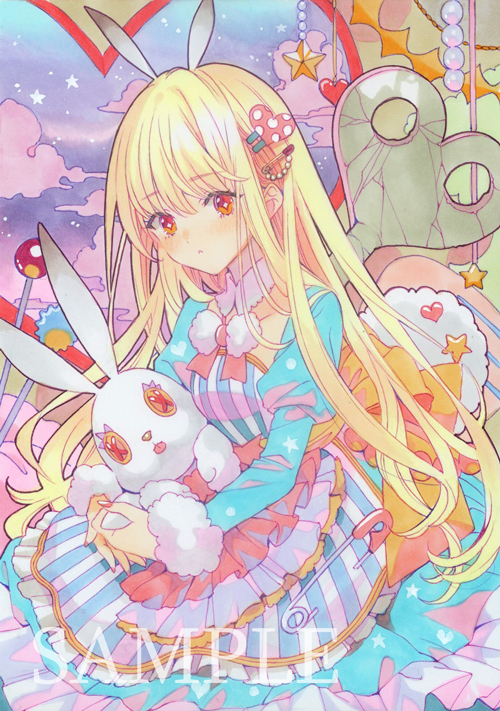 手描きイラスト▽創作▽A6サイズ4 手描きイラスト▽創作▽A6サイズ 0