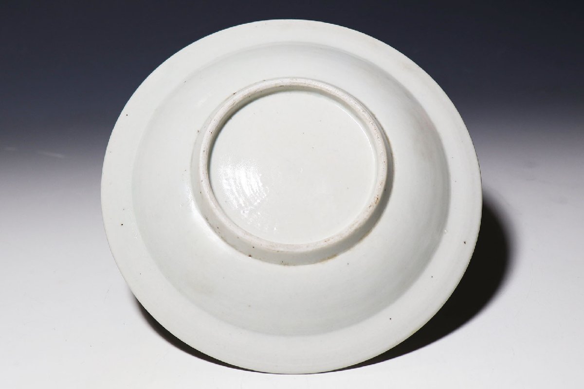 桃】古伊万里：色絵団龍紋様皿 古伊万里 膾皿 -古伊万里 5寸