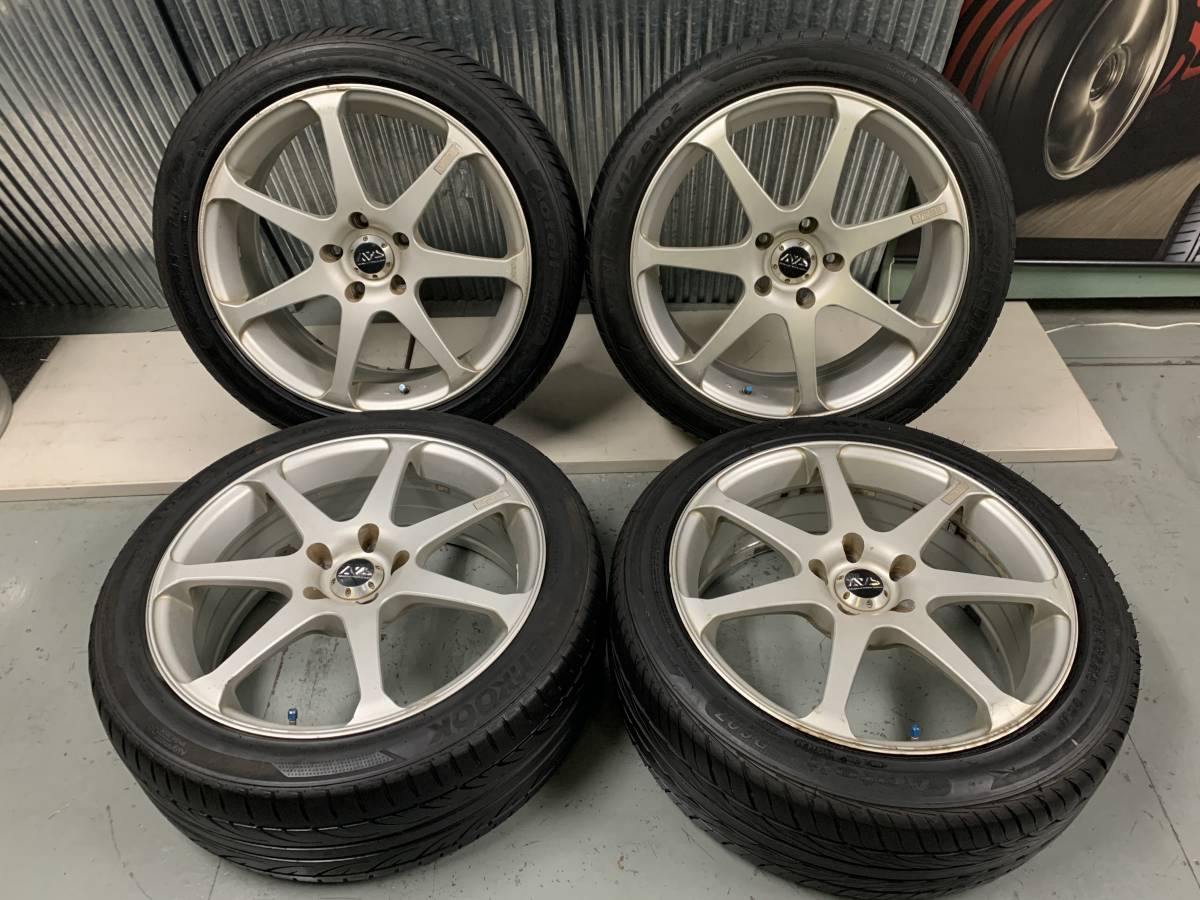 AVS　モデル7★18×7.5J　5H114.3　＋50　225/45R18 model7 人気ブランド　ジャンク品