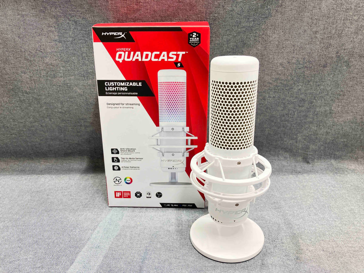 HYPER X QUADCAST S USBマイク(α07-06-14) QuadCast S HyperX Twitch