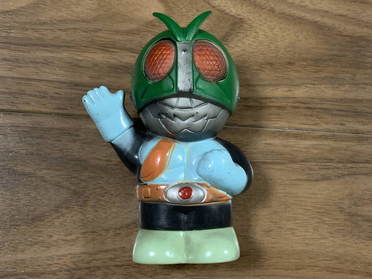 当時物 富士銀行 仮面ライダー ソフビ 貯金箱 フィギュア 希少 最新