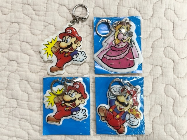 永谷園/レア☆スーパーマリオ ピーチ姫 キーホルダー 名札 任天堂 