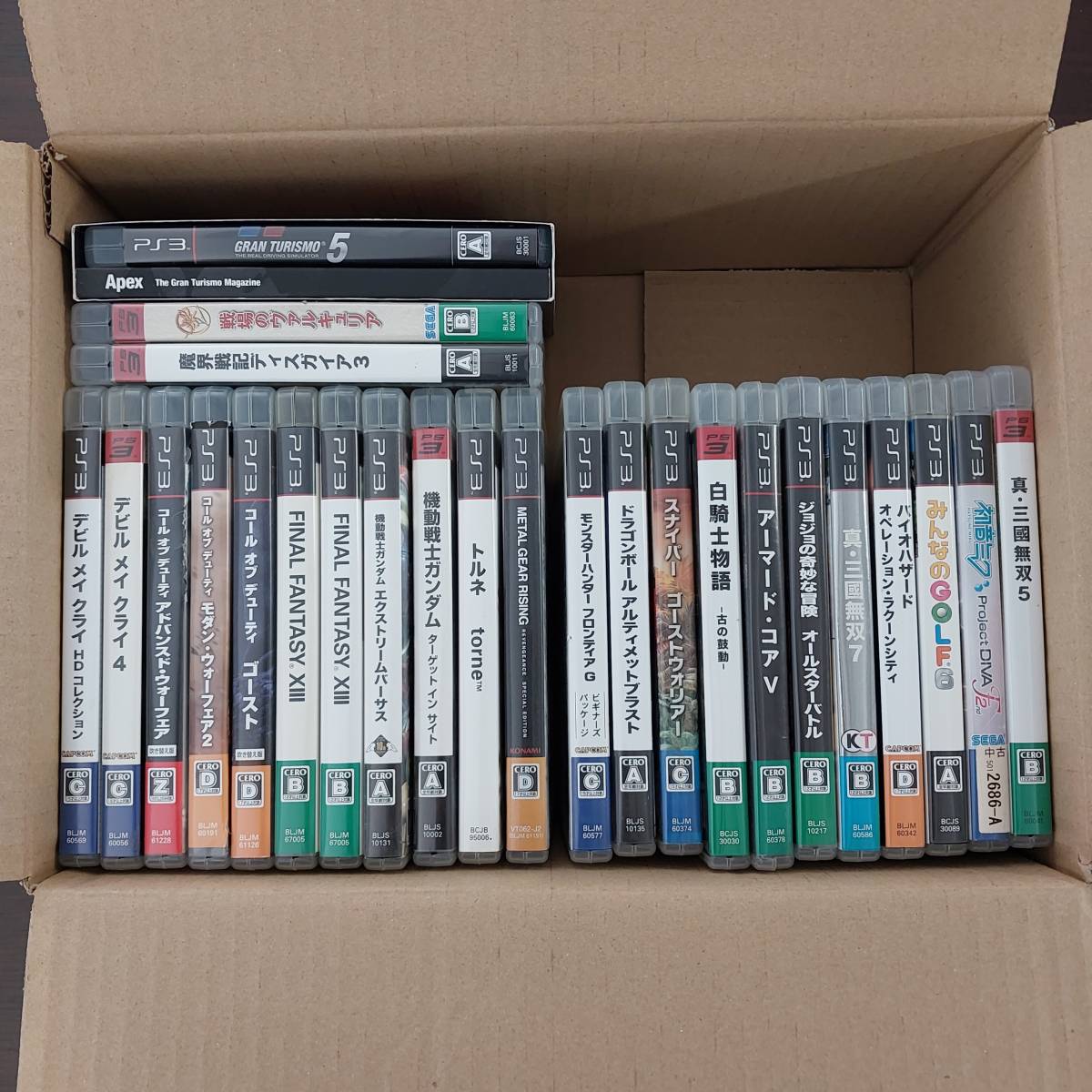 【1円～】PS3 ソフト 25本 まとめ　ファイナルファンタジー コールオブデューティ バイオハザード 真・三國無双 グランツーリスモ 他 FP488_1