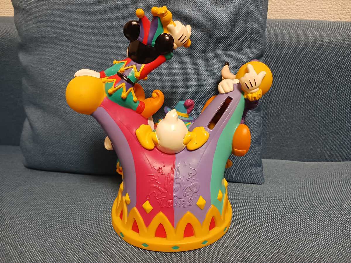 東京ディズニーランド 15周年アニバーサリー限定グッズ貯金箱 【公式