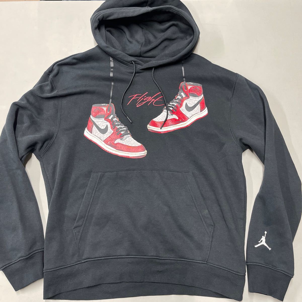 NIKEジョーダン プルオーバー パーカー FD0568-010 黒AJ1 シカゴ M 