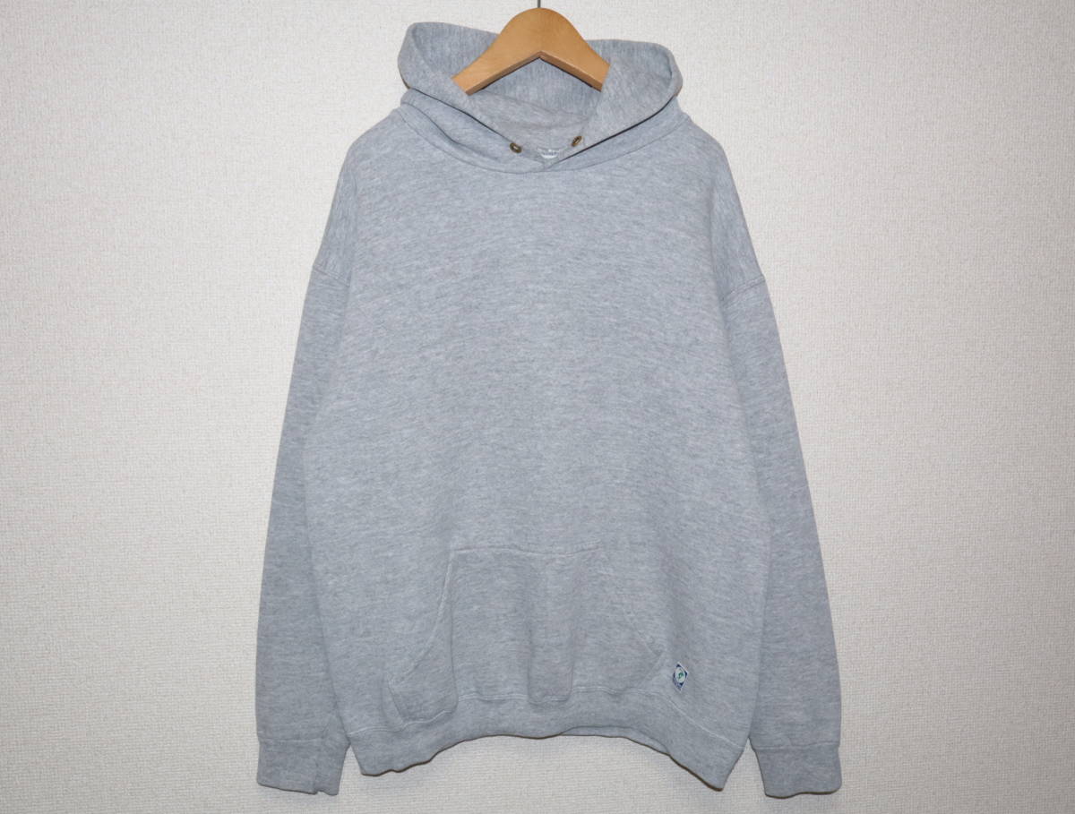90s USA製■DISCUS ATHLETIC ディスカス■スウェット パーカー■メンズ MEDIUM 霜降りグレー 無地 アメリカ製■フーディー ビンテージ 80s