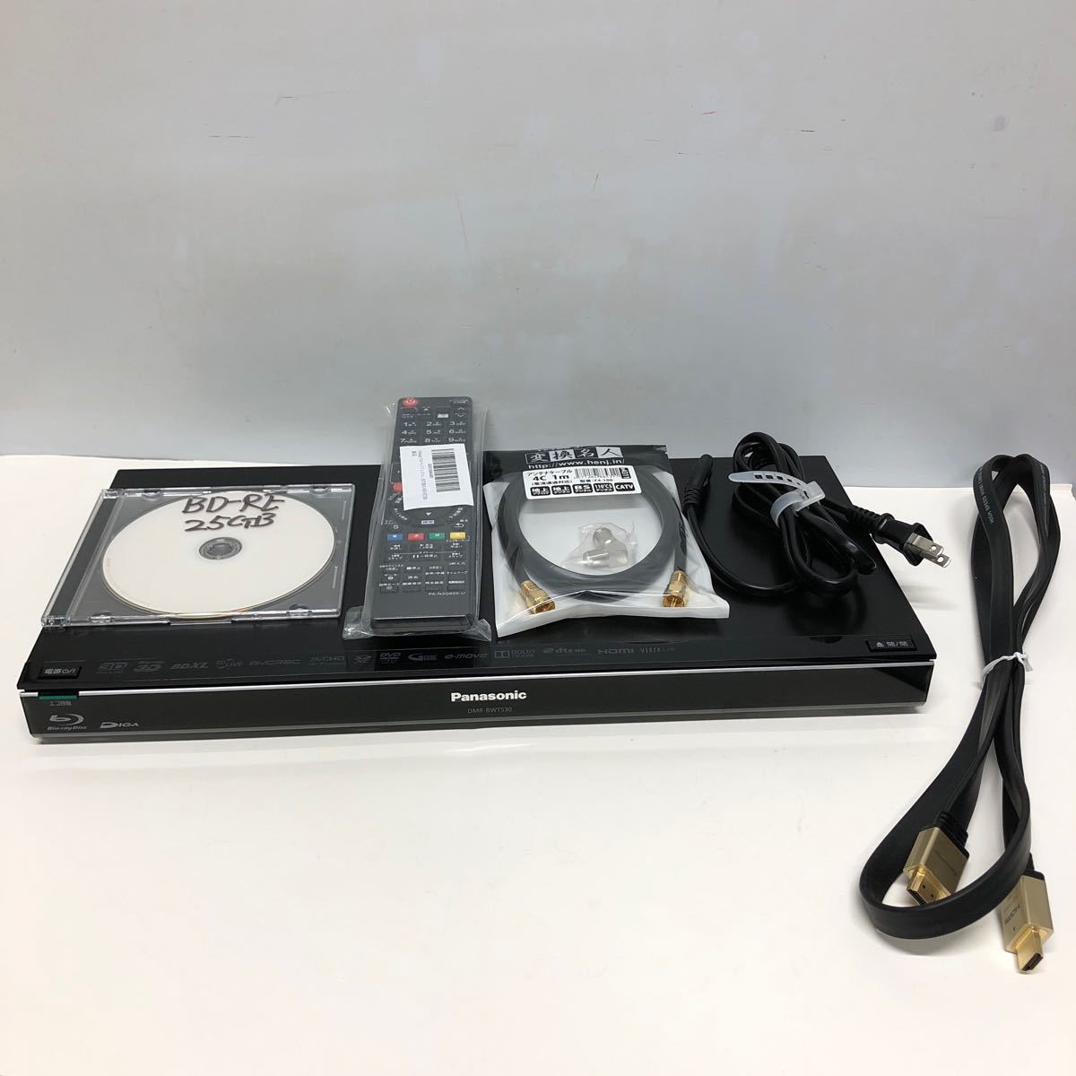 500GB☆パナソニック/DIGA☆HDD/BDレコーダー☆DMR-BWT530☆2番組同時録画☆3D対応機 