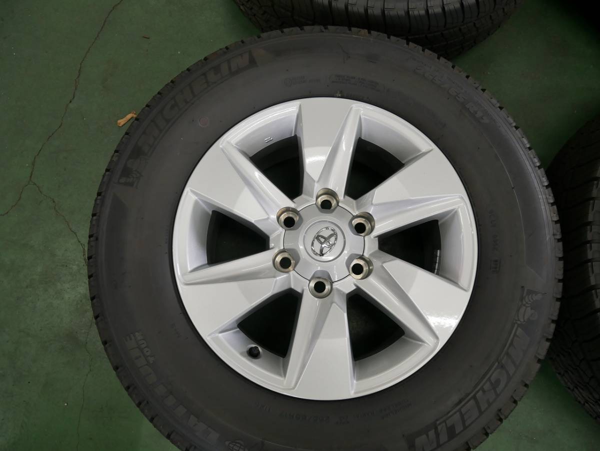 1112-3】新車外し☆150プラド後期純正☆265/65R17☆バリ溝 