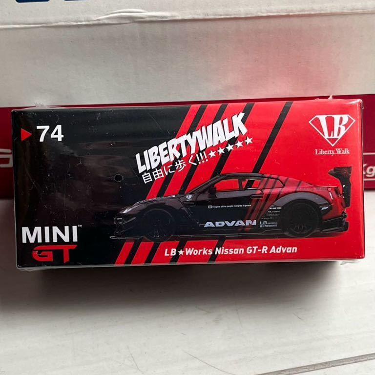 GT Nissan GT-R LB #74 MINI Mini 1⁄64 Advan Works WORKS (R35) ADVAN