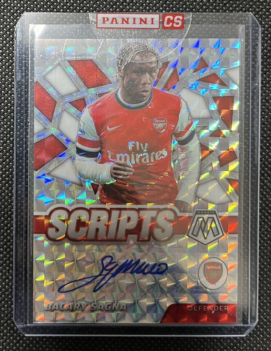 Panini Soccer Mosaic Premier League 2021-22 Bacary Sagna auto Arsenal 