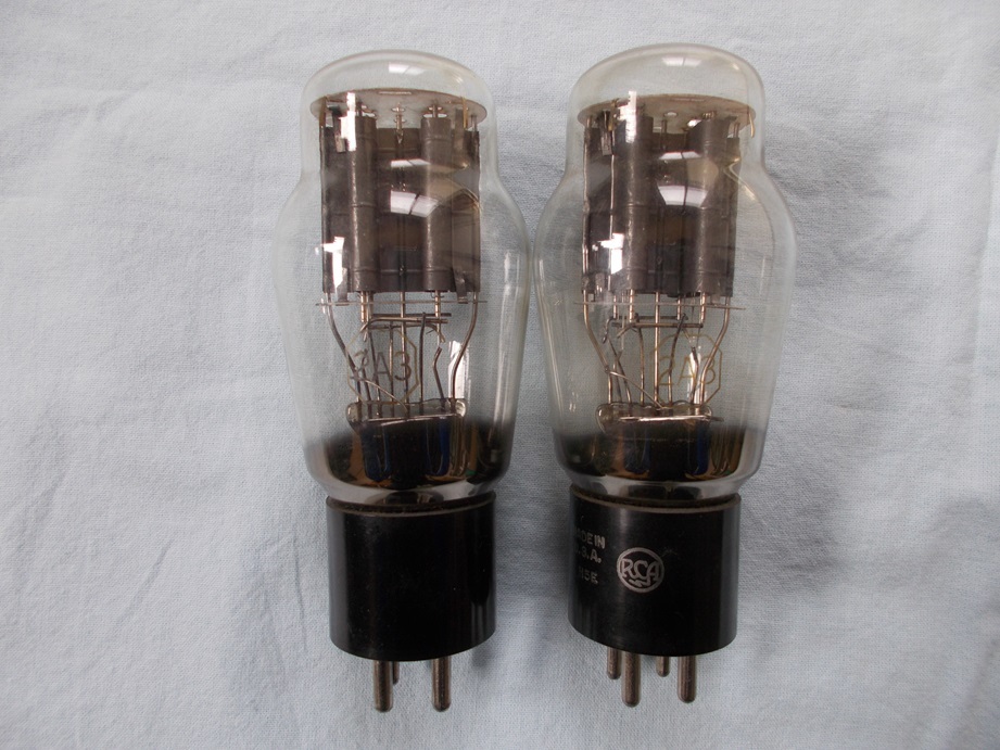 2A3-RCA JAN CRC VT-95 真空管 2本 真空管 RCA JAN CRC-2A3 VT-95