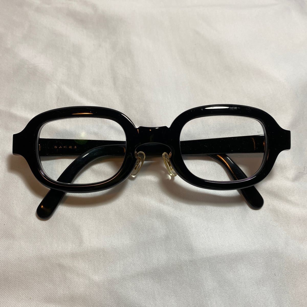 激レア 美品 白山眼鏡 PROTO|白山眼鏡店 ブラック(度なし) FLAP-M