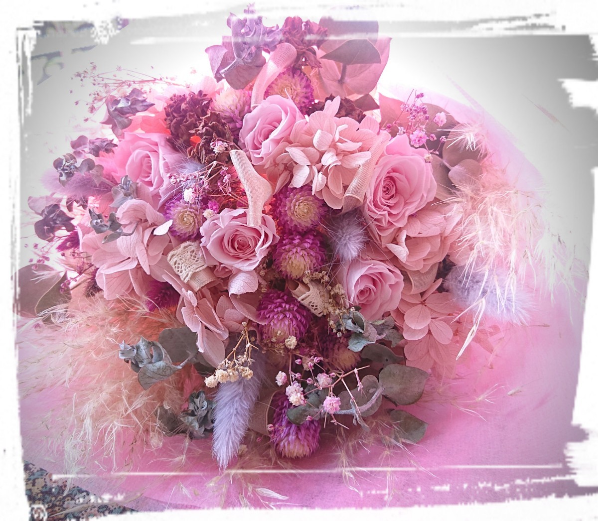 ☆Bouquet de minuit＊薔薇の花束＊プリザーブドフラワー＊ドライフラワー＊感謝sale￥1～☆